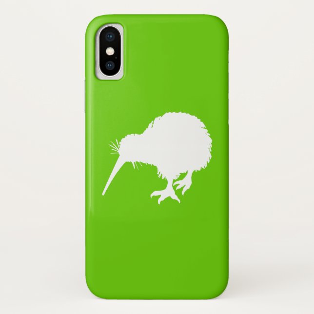 Green and White Kiwi Case-Mate iPhone Case (Back)