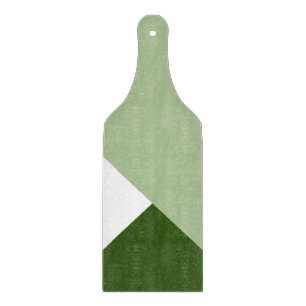 Green and White Modern Colour Block 2 Cutting Board