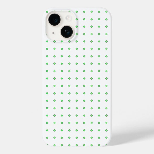 Green and white pattern Case-Mate iPhone case (Back)