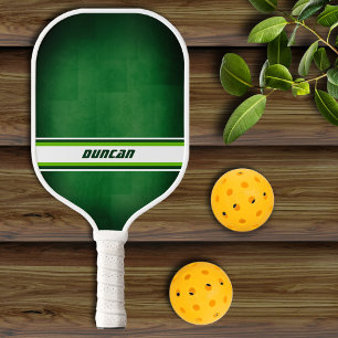 Green and White Personalised Pickleball Paddle