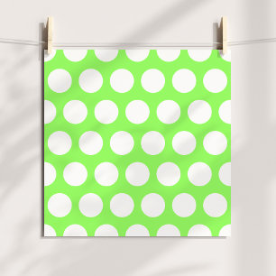 Green and White Polka Dots Photo Print