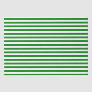 Green and White Striped Christmas or All Occasion Tissue Paper