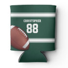 Green and White Stripes Jersey Grid Iron Football