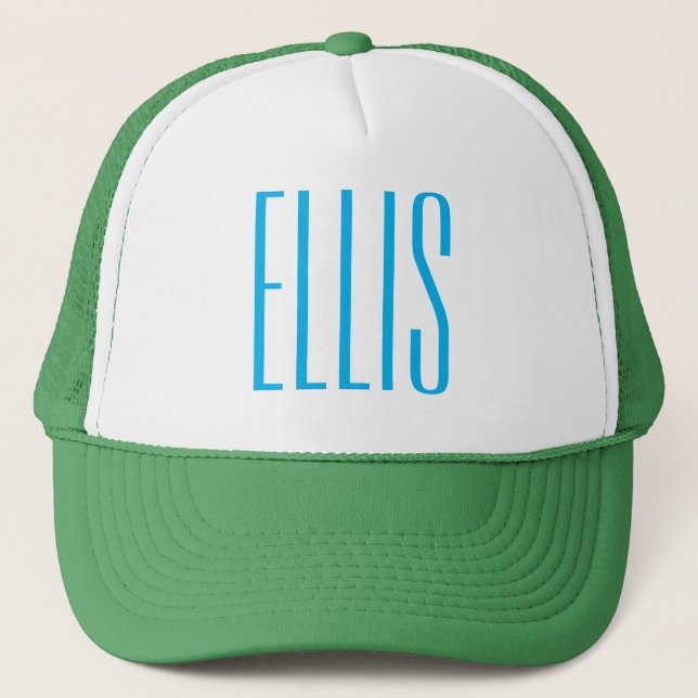 Green and white trucker hat  (Front)