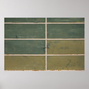 Green and yellow drawer poster