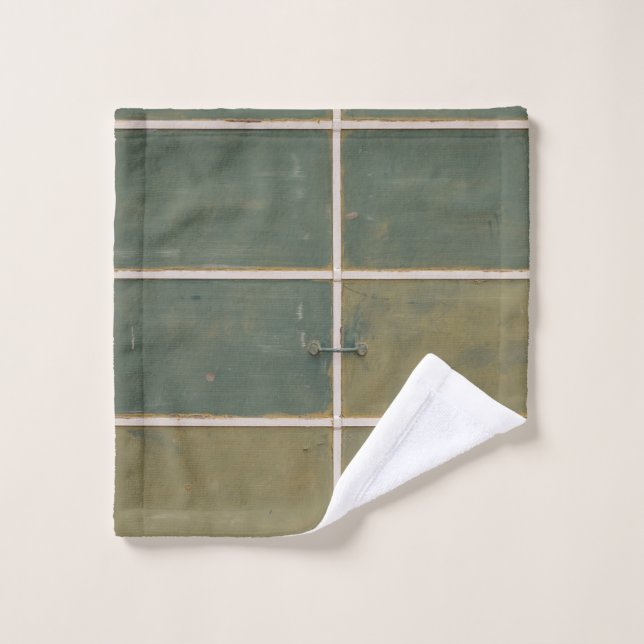 Green and yellow drawer wash cloth (Wash Cloth)