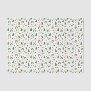 Green and Yellow Minimalist Christmas Tissue Paper