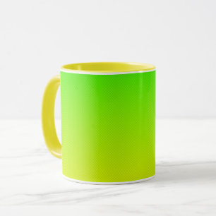 Green and yellow neon gradient mug