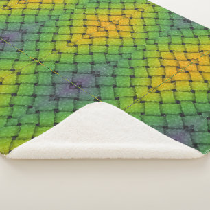 Green and Yellow Pattern Blanket