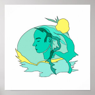green and yellow poster