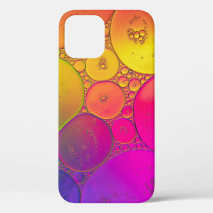 Green and yellow round illustration iPhone 12 case