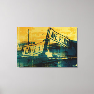 Green and Yellow Street Sign