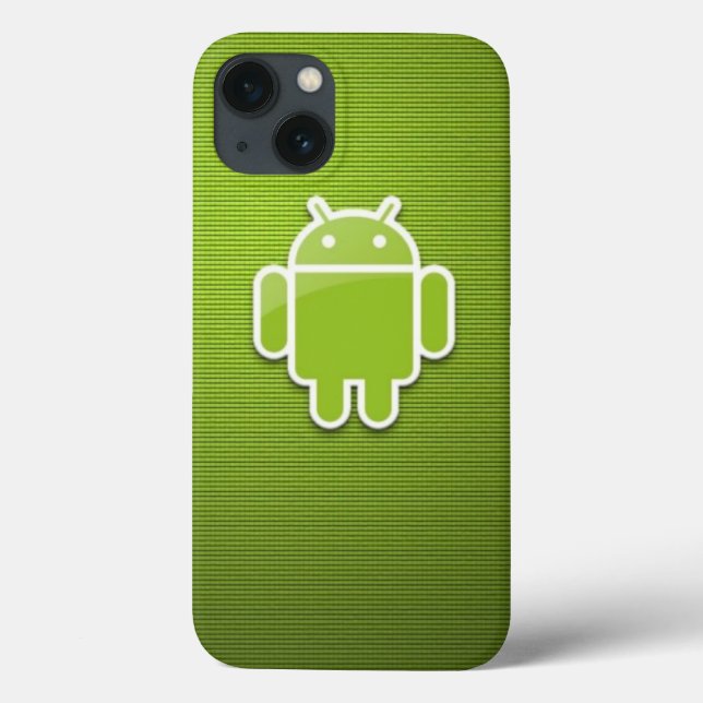 Green Android iPhone 13 Case (Back)
