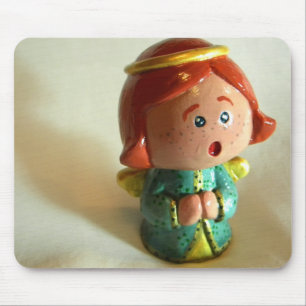 Green Angel V Mouse Pad