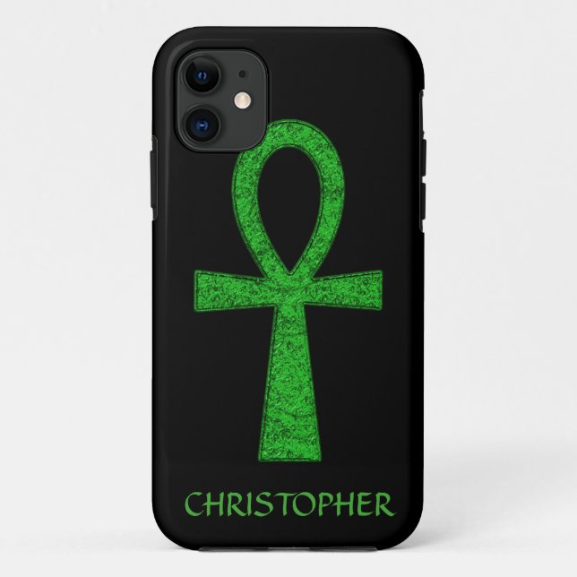 Green Ankh iPhone 5 Case (Back)