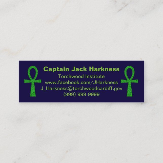 Green Ankh Profile Card (Front)