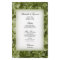 Green Annabelle Hydrangea Floral Wedding Menu