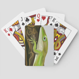 Green Anole Lizard Playing Cards