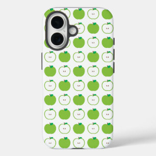 Green Apple Candy Pattern iPhone 16 Case