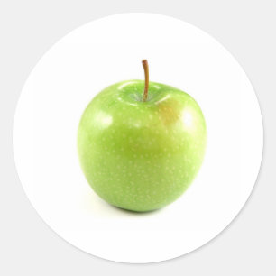Green Apple Classic Round Sticker