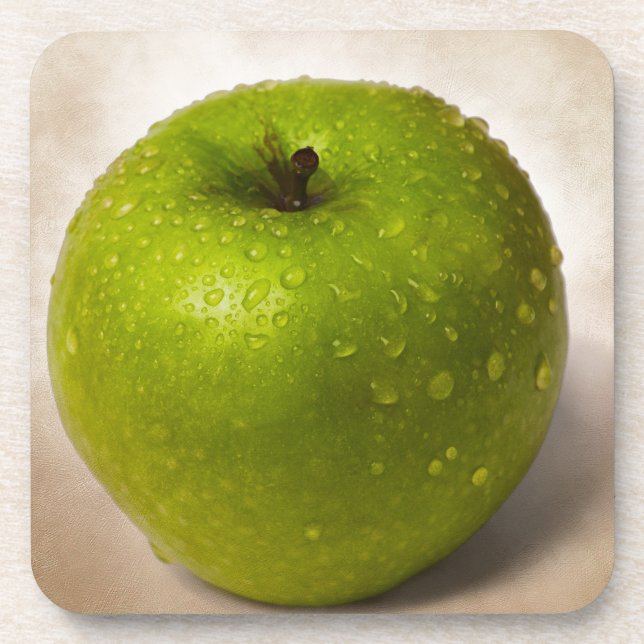 Green apple coaster (Front)