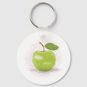 green apple key ring