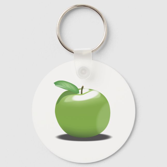 Green Apple Key Ring (Front)