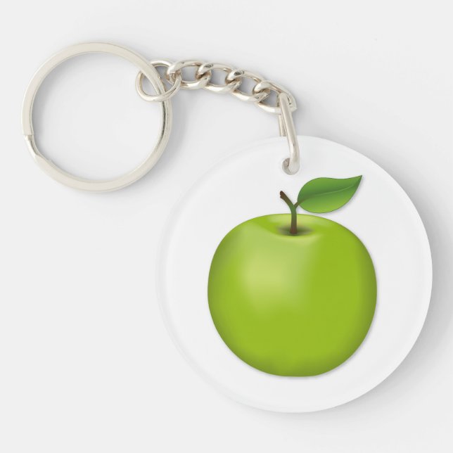 Green Apple  Key Ring (Front)