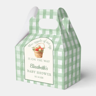 Green Apple Of Our Eye Gender Neutral Baby Shower Favour Box