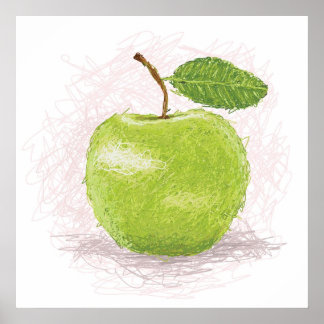 green apple poster