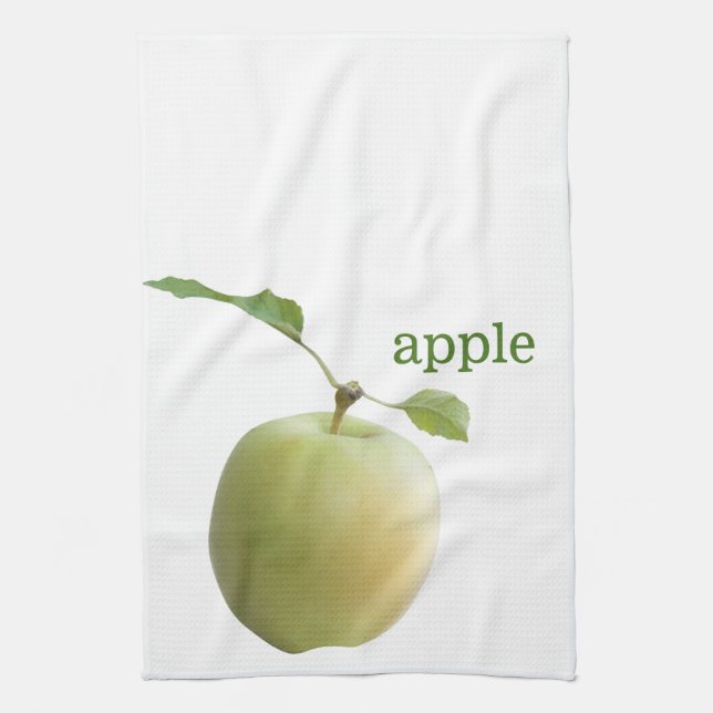 Green apple tea towel (Vertical)