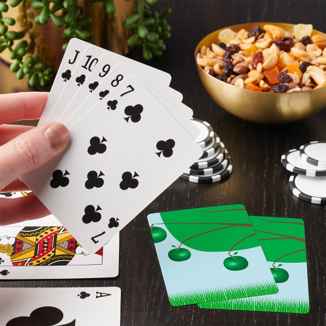 Green Apple Tree Fruit Playing Cards (Creator Uploaded)