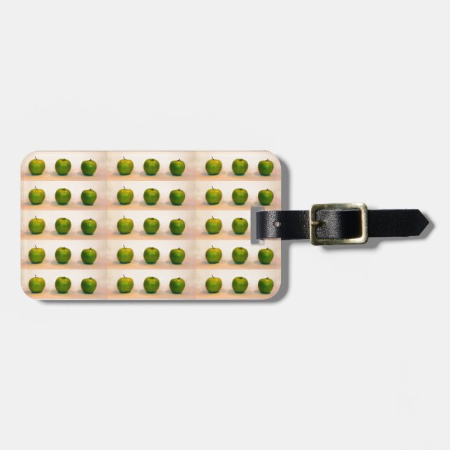 Green Apple Trio Luggage Tag (Front Horizontal)