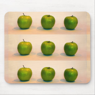 Green Apple Trio Mouse Pad