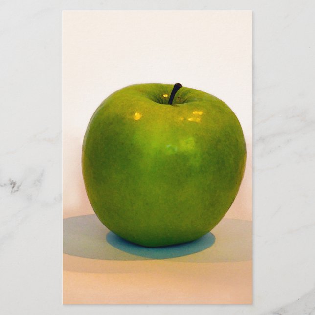 Green Apple Trio Stationery (Front)