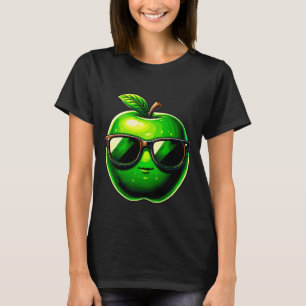 Green Apple with Sunglasses T-Shirt