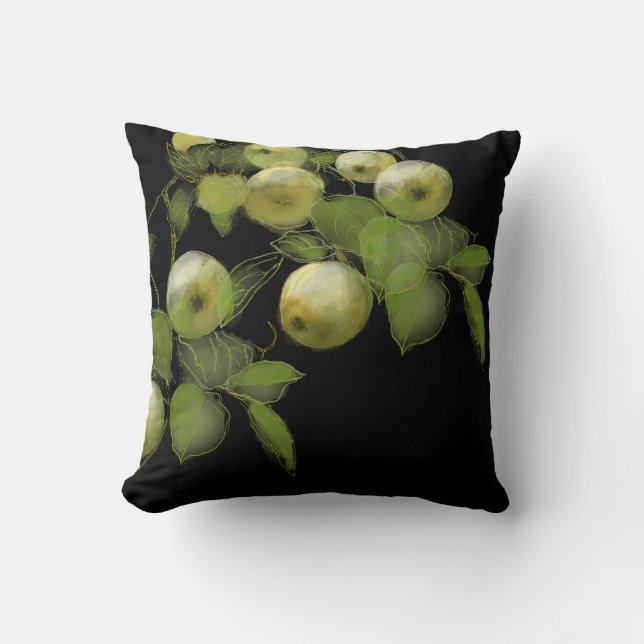 Green Apples Cushion (Front)
