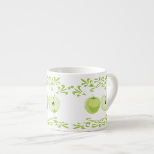 Green apples espresso cup