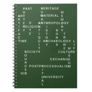 Green Archaeology & Anthropology Crossword Puzzle Notebook