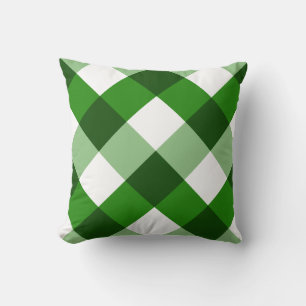 Green Argyle Diamond Pattern Cushion