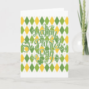 Green Argyle - Happy St. Patrick's Day Card