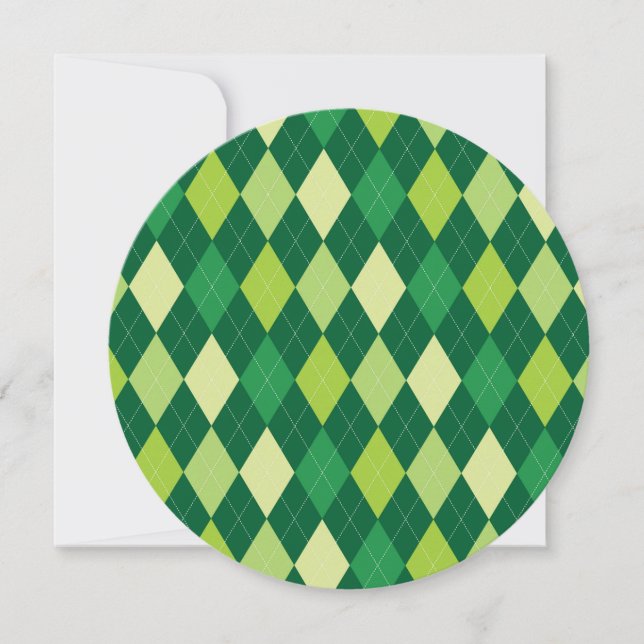Green argyle pattern (Front)