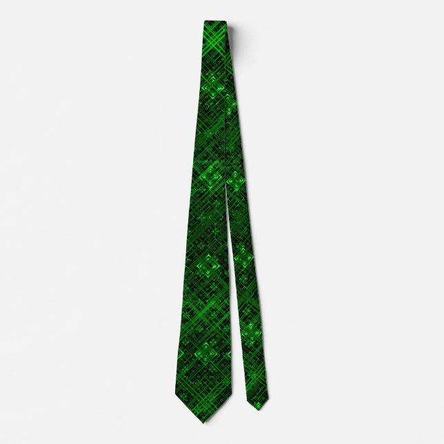 Green Argyle Tie (Front)