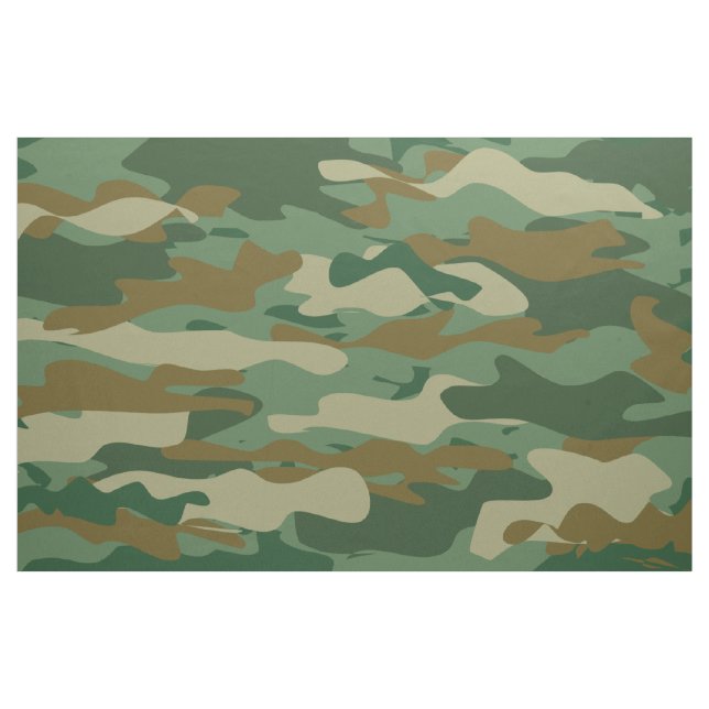 Green army camo military camouflage pattern fabric (Fat Quarter)