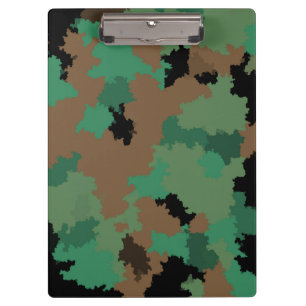 Green Army Jungle Camouflage Pattern Design  Clipboard