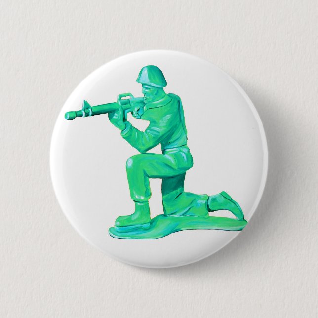 Green Army Man Button (Front)
