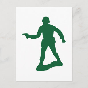 Green Army Man Postcard