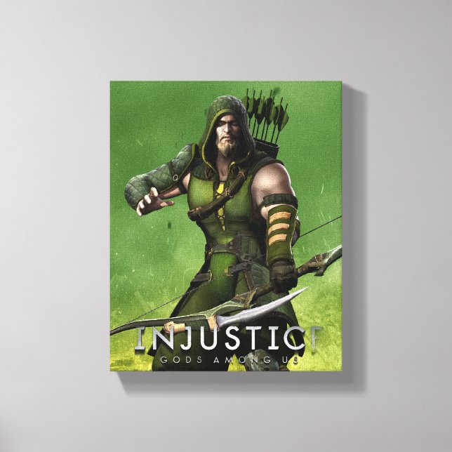 Green Arrow Canvas Print (Front)