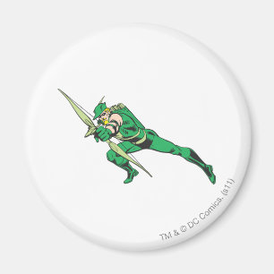 Green Arrow Crouches Magnet