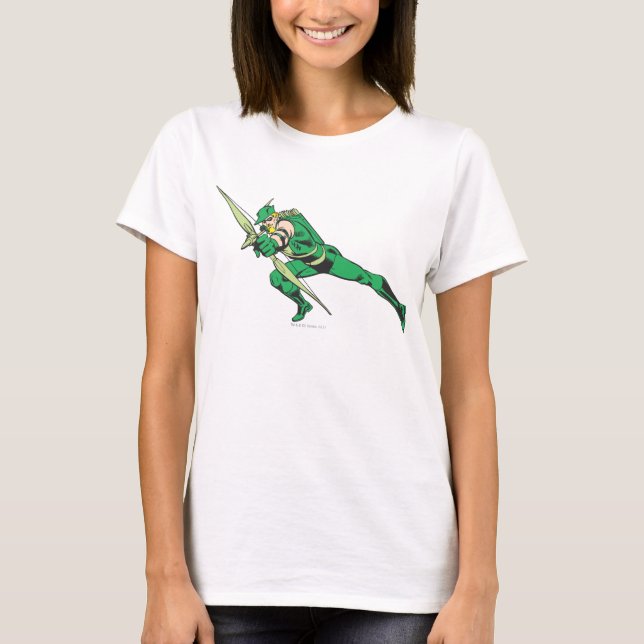 Green Arrow Crouches T-Shirt (Front)